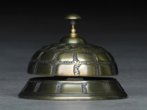 Hotel bell - alu - brown brass