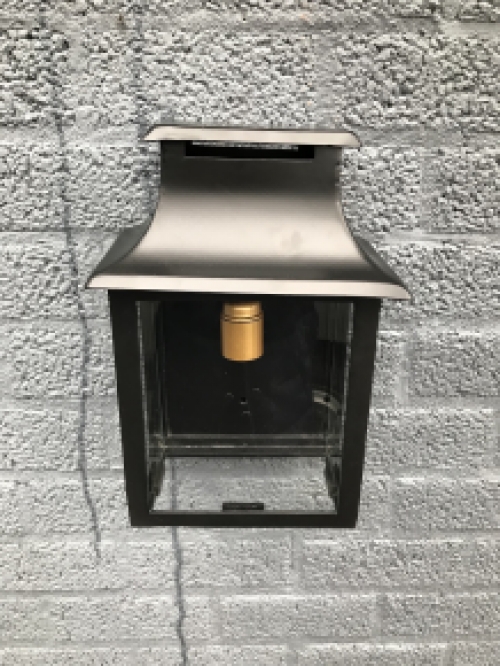 Beautiful wall lamp / outdoor lamp, made of aluminum, black, beautiful hotel lamp with a nostalgic look!