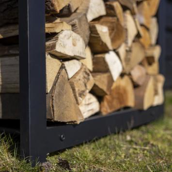 Wood storage - Black - L - Iron