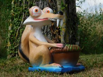 Scrat – Decorative statue with flower box – 40 cm – Polystone