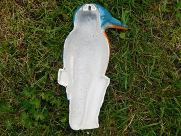 Kingfisher in Colour - 27 cm - Cast iron - Wall decoration