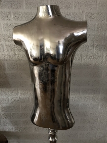 Dressman dummy man, alu-raw, torso on stand, beautiful!