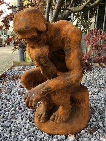 1 Sculpture - cast iron statue, the thinker, very beautiful statue!!