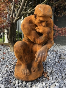 1 Sculpture - cast iron statue, the thinker, very beautiful statue!!