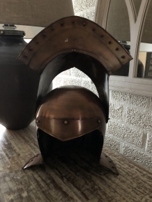 Helm Messing, mit hochklappbarem Visier