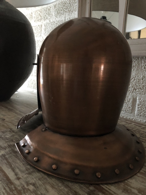 Helm Messing, mit hochklappbarem Visier