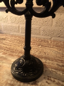 Candlestick 3-armed cast iron, black, super beautiful!!