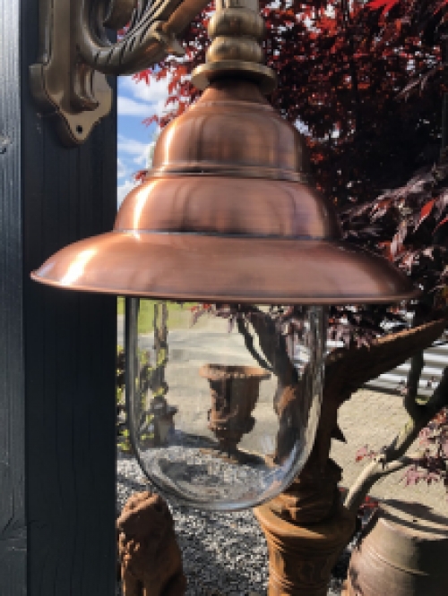 Outdoor light all copper glass, copper wall light, rustic outdoor light, outdoor wall light front door, top quality!!!