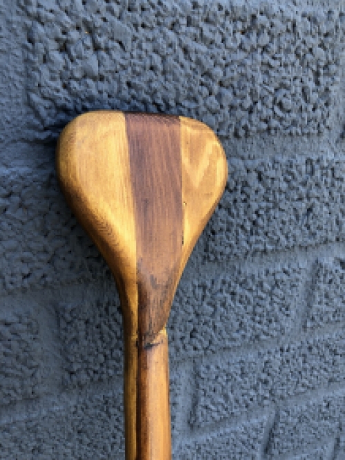 Beautiful wooden paddle, completely handmade.