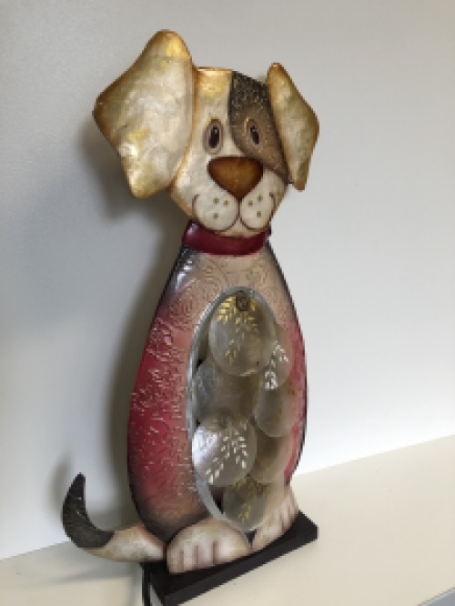 Honden lamp, decoratief, metaal, mooi!