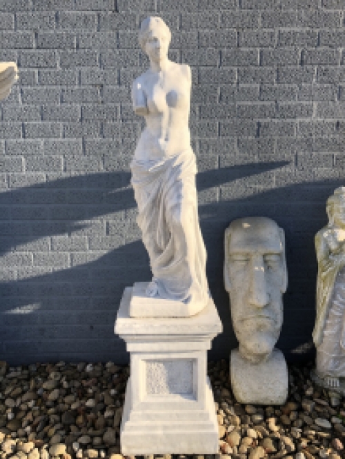 Beautiful stone statue of venus of Milo, a well-known and beautiful statue.