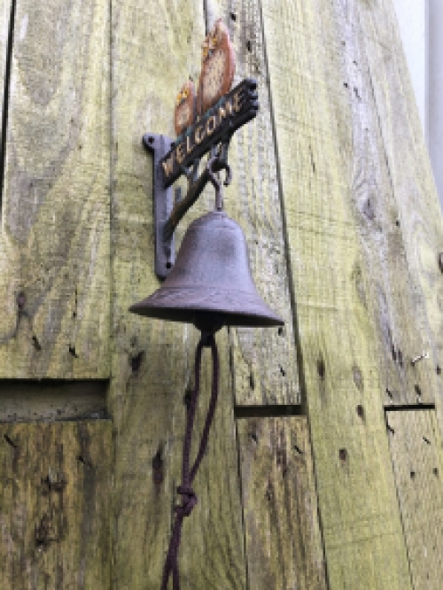Türklingel mit Eulen - Gusseisen klein