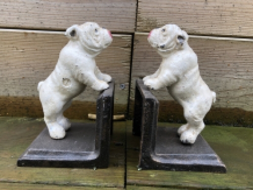 Set Bookends - Bulldog - Cast iron