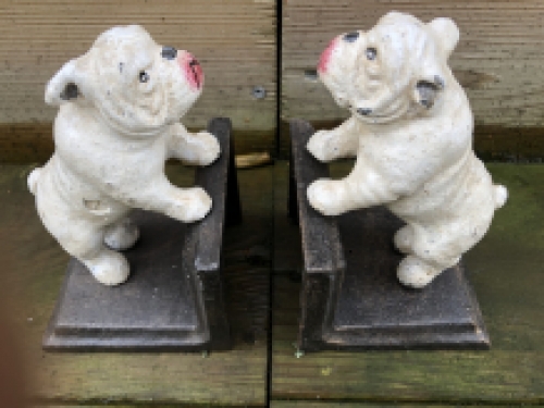 Set Bookends - Bulldog - Cast iron