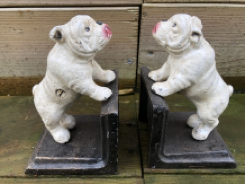 Set Bookends - Bulldog - Cast iron