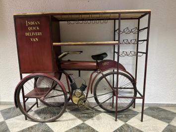 Special wine rack - Indian Quick Delivery Van - unique piece