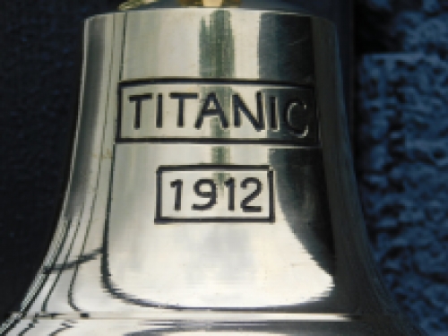 Bel 'Titanic 1912' met touw, messing - S
