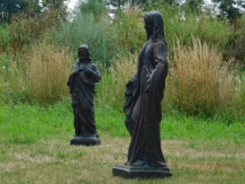 Jesus & Maria - Polystone - Satz von 2 Statuen