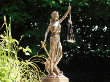Beeld Vrouwe Justitia - Brons-look - 35 cm - Polystone