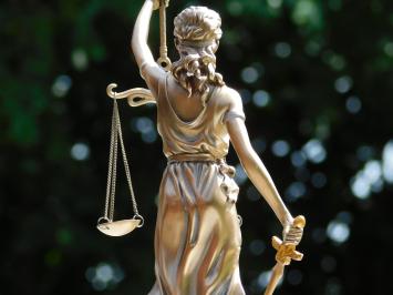 Beeld Vrouwe Justitia - Brons-look - 35 cm - Polystone