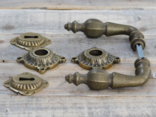 Set of door hardware - robust - BB - Bronze look - 