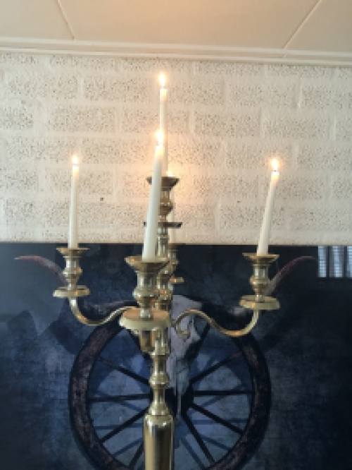 Grote Vloerkandelaar - 120 cm – Alu– Raw Gold