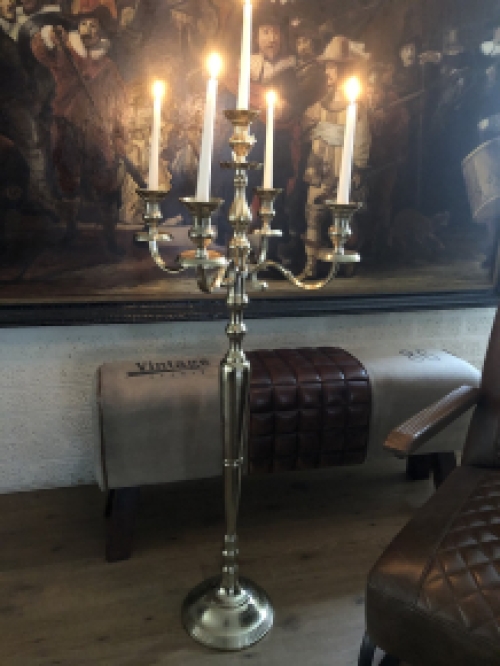 Grote Vloerkandelaar - 120 cm – Alu– Raw Gold