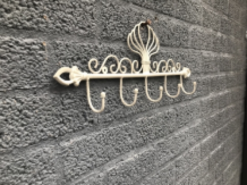 Wall coat rack, iron