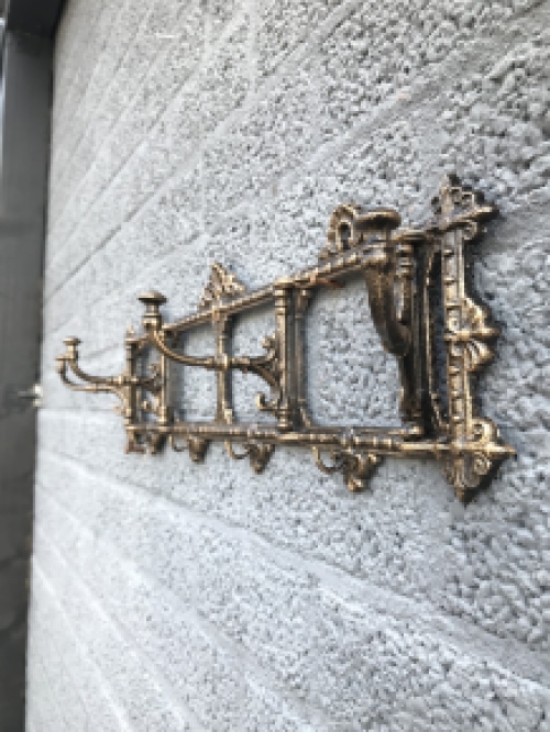 Wall coat rack, cast iron bronze - Look, beautiful.