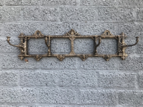 Wall coat rack, cast iron bronze - Look, beautiful.