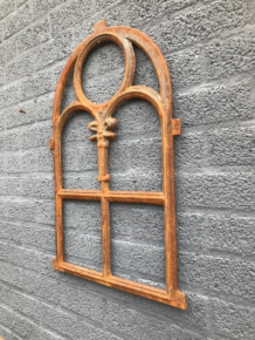 Cast iron stable window, Church window, cast iron, fine model.