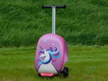 Children's Suitcase with Step - Unicorn - Incl. Neck pillow