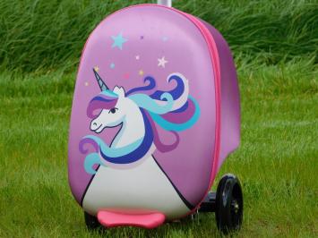Children's Suitcase with Step - Unicorn - Incl. Neck pillow