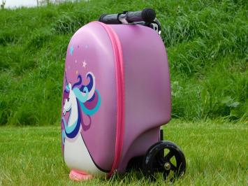 Kinderkoffer met Step - Unicorn - Incl. Nekkussen