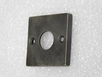 Quadratische Rosette – 5 x 5 cm – Gusseisen – Grau