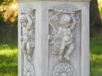Knielende Engel op Engelsokkel - 140 cm - Steen