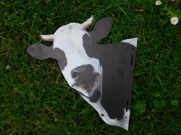 Cow Head Wall Decoration - Metal