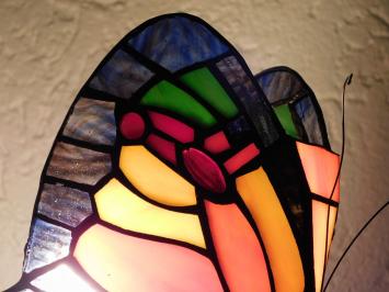 Butterfly Lamp - Tiffany Style - Ambient Lamp - Colorful