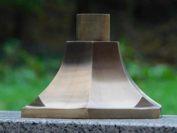 Lampenfuß - Sechseck - Messing - Bronze