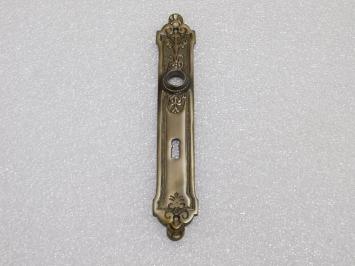 Elegant Long Door Plate - BB 72 - Dark Patinated Brass