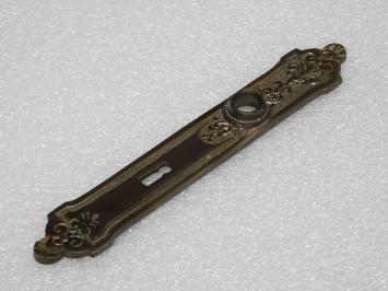 Elegant Long Door Plate - BB 72 - Dark Patinated Brass