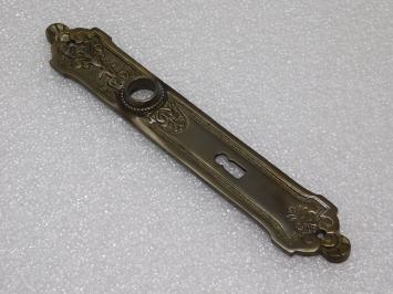 Elegant Long Door Plate - BB 72 - Dark Patinated Brass