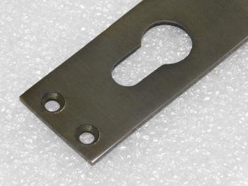 Long Door Plate - PC 92 - Dark Patinated Brass