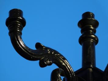 Lantaarnkroon voor 5 Lampen – Zwarte Aluminium Kroon voor Lantaarnpaal