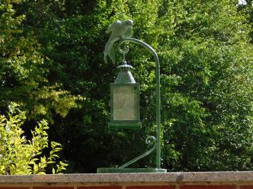 Metal Lantern with Stand and Bird – 60 cm - Retro Outdoor Lantern