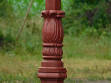 Laternenpfahl XL mit Kupferkappe - 325 cm - Gusseisen, rauer Schiefer