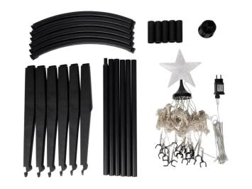 Beleuchteter XL-Weihnachtsbaum für den Außenbereich – 350 cm – Warmweiß & farbig – LED – mit Timer