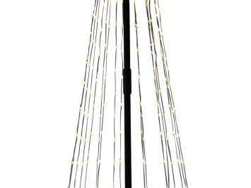Beleuchteter XL-Weihnachtsbaum für den Außenbereich – 350 cm – Warmweiß & farbig – LED – mit Timer