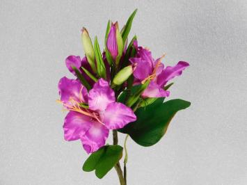 Künstliche Blume Lilienzweig - Lila - 74 cm