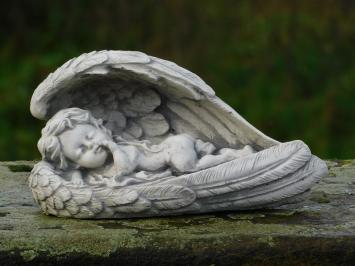 Reclining Angel in Wings - Full Stone - Detailed